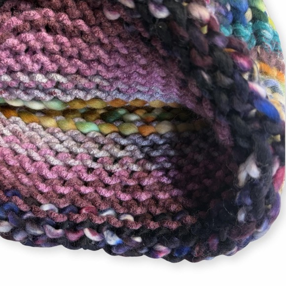 Retro 70s Inspired Handmade OOAK Hand Dyed Merino Grandma Core Cozy - Picture 4 of 4